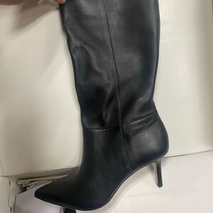 Ralph Lauren Women's Leannah Black Nappa Leather Boots